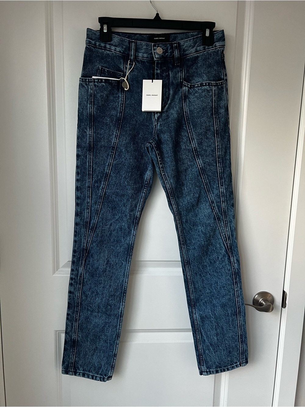 Isabel Marant Dark Blue Slim Straight Jeans